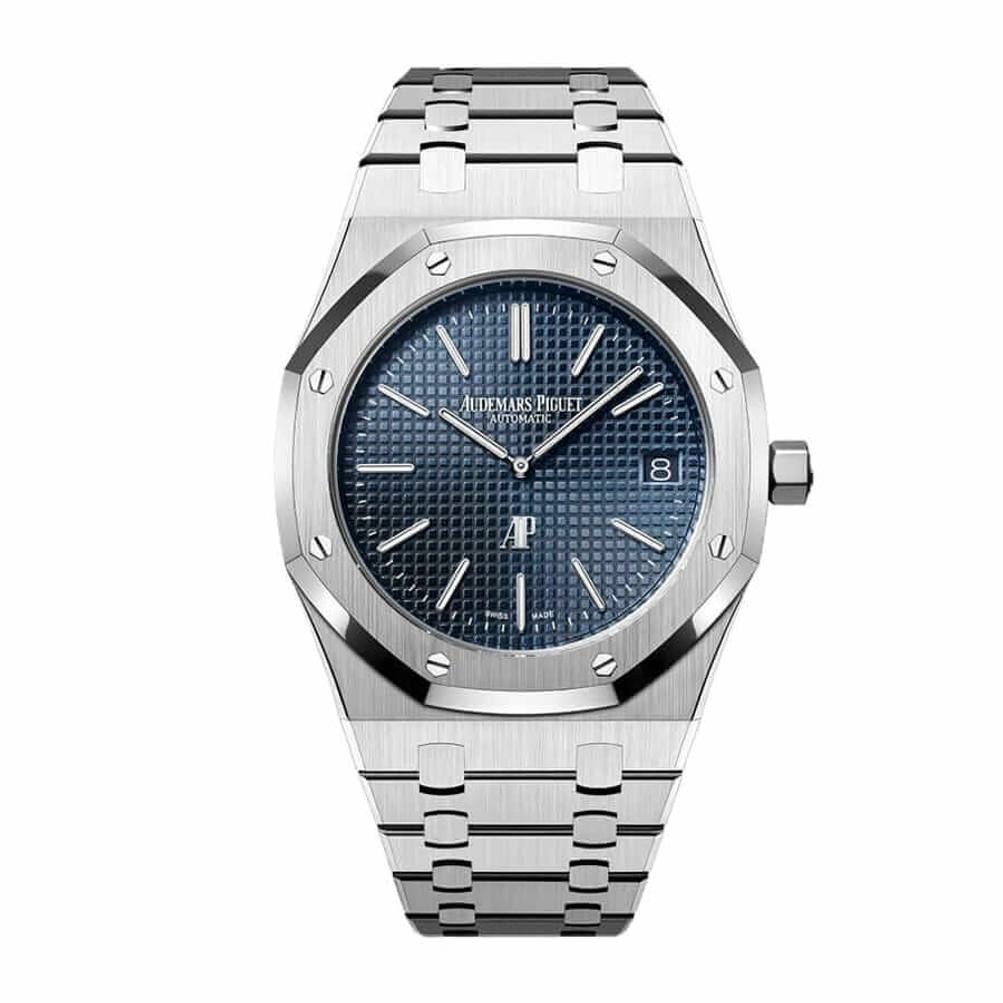 Audemars Piguet Royal Oak Stainless Steel Jumbo Ultra Thin Blue 15202STOO1240ST01 Replica 1 Audemars Piguet Royal Oak Stainless Steel Jumbo Ultra Thin Blue 15202STOO1240ST01 Replica 1