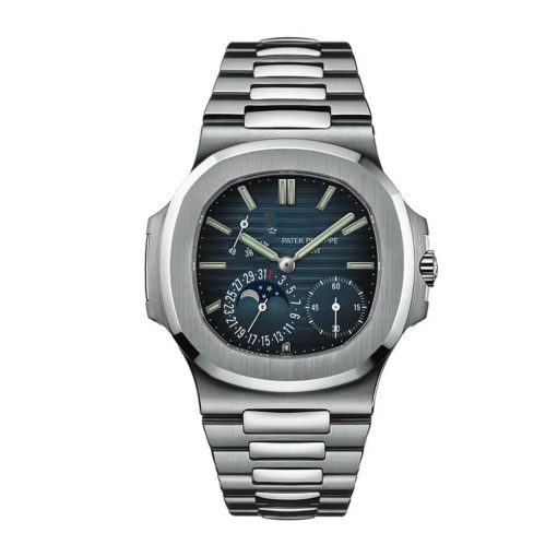 Patek Philippe Nautilus Steel Blue Dial Moon Phase 57121A001 Replica