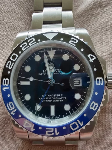 Rolex Batman closeup