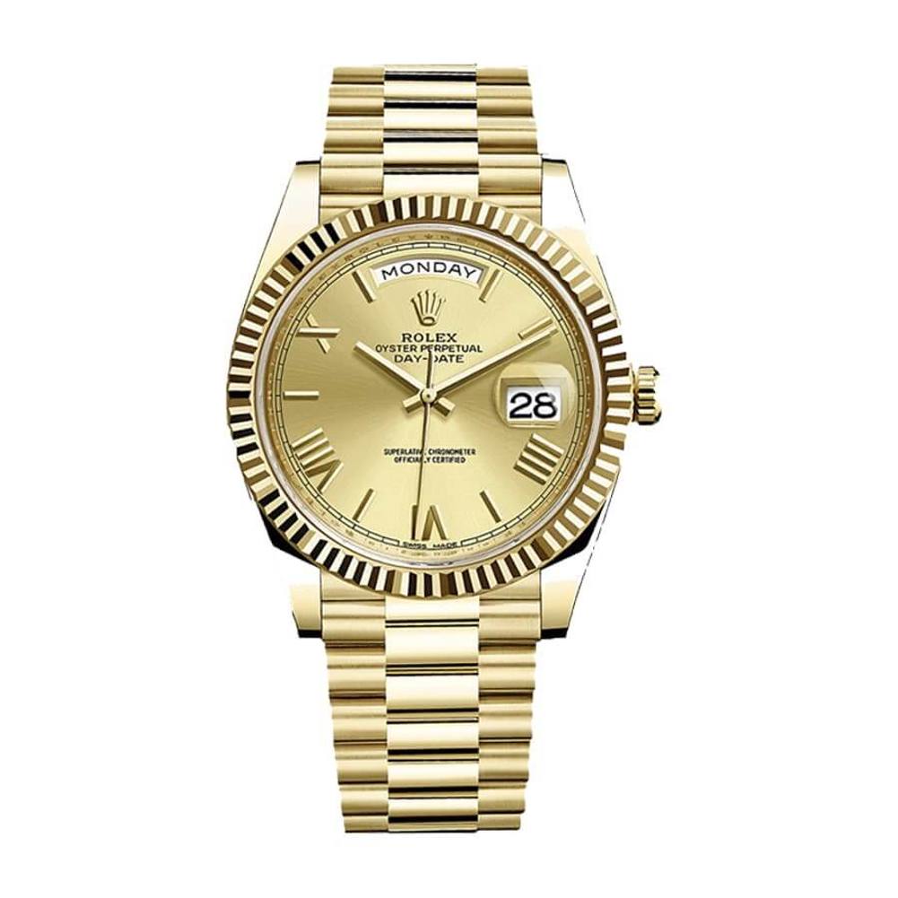 Rolex Day-Date II 41mm Yellow Gold Champagne Dial 218238 Replica Watch Rolex Day-Date II 41mm Yellow Gold Champagne Dial 218238 Replica Watch