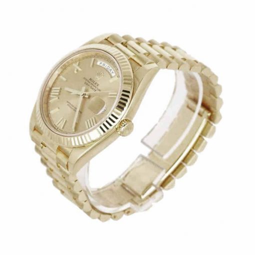 Rolex Day-Date II 41mm Yellow Gold Champagne Dial 218238 Replica Watch
