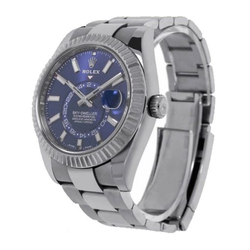 Rolex Sky-Dweller Blue Dial Stainless Steel 326934-0003 Jubilee Oyster Replica