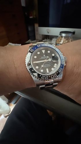 rolex gmtmaster batman