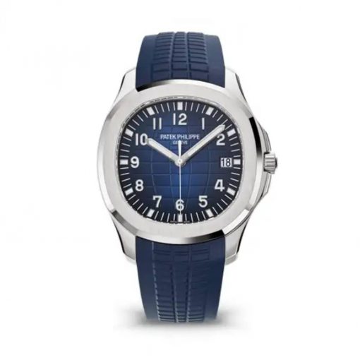 Patek Philippe Aquanaut Blue Dial & Strap White Gold 5168G-001 Replica