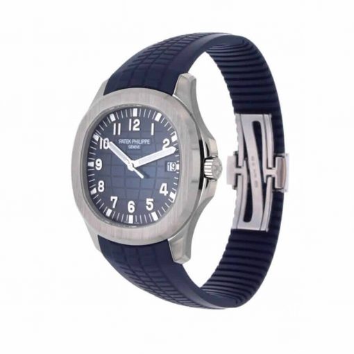 Patek Philippe Aquanaut Blue Dial & Strap White Gold 5168G-001 Replica