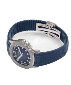 Patek Philippe Aquanaut Blue Dial & Strap White Gold 5168G-001 Replica