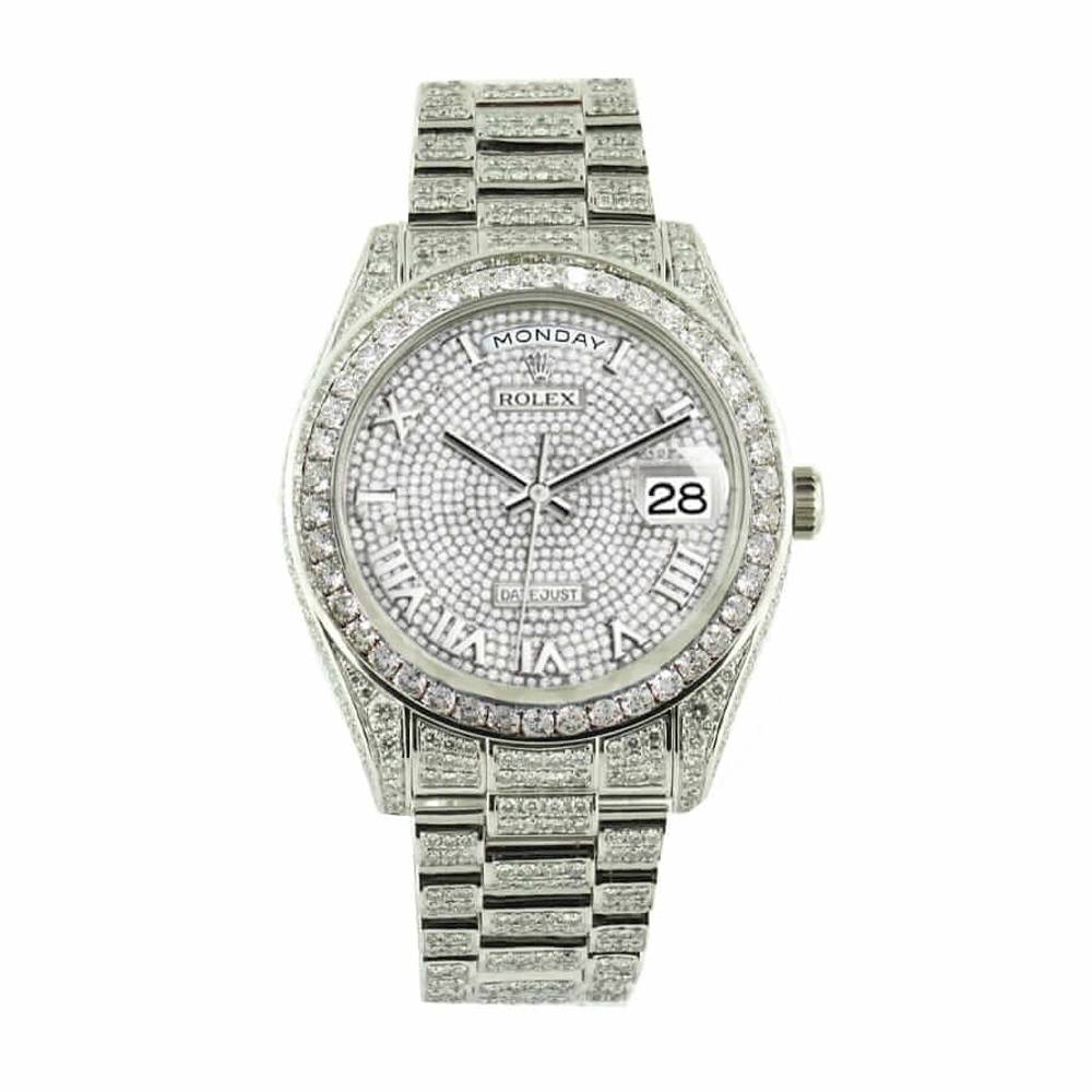 Rolex Datejust Baguette II Green White Iced Out Diamond Dial 116300 Replica Rolex Datejust Baguette II Green White Iced Out Diamond Dial 116300 Replica