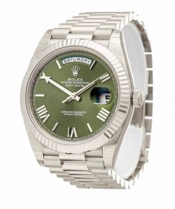 Rolex Day-Date 228239 Stainless Steel Olive Green Dial Oyster Replica