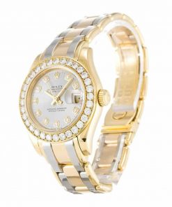 Rolex Pearlmaster Solid 80298-0048 Tridor Gold Diamond Replica