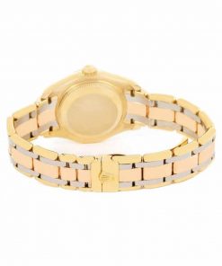 Rolex Pearlmaster Solid 802980048 Tridor Gold Diamond Replica