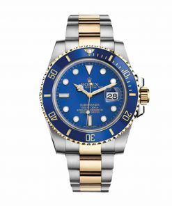 Rolex Submariner Date Two Tone Blue Dial 16613 Replica