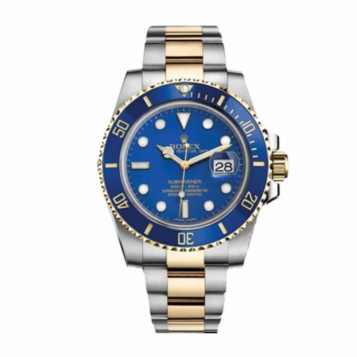 Rolex Submariner Date Two Tone Blue Dial 16613 Replica