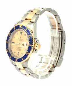Rolex Submariner Two-Tone 16613 Silver Factory Serti Diamond Dial Replica