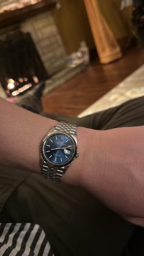 rolex datejust 41mm blue