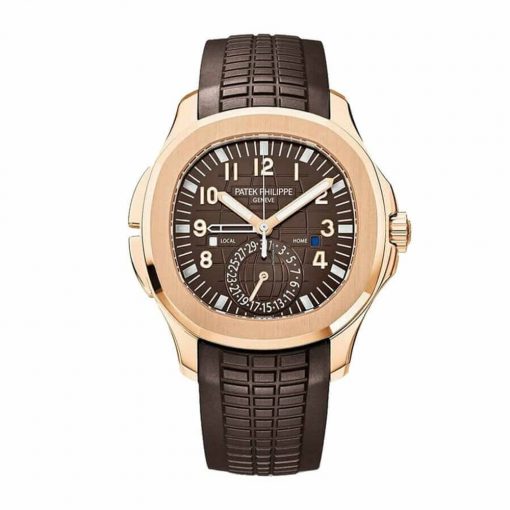Patek Philippe Aquanaut 5164R-001 Travel Time Brown Dial Rose Gold