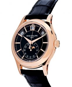 Patek Philippe Complications 5205R010 Annual Calendar Rose Gold Black Dial Replica 7