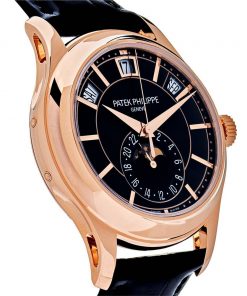 Patek Philippe Complications 5205R010 Annual Calendar Rose Gold Black Dial Replica 8