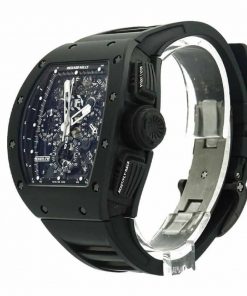 Richard Mille RM011-FM Fiber Skeleton Black Phantom Carbon Dial Replica