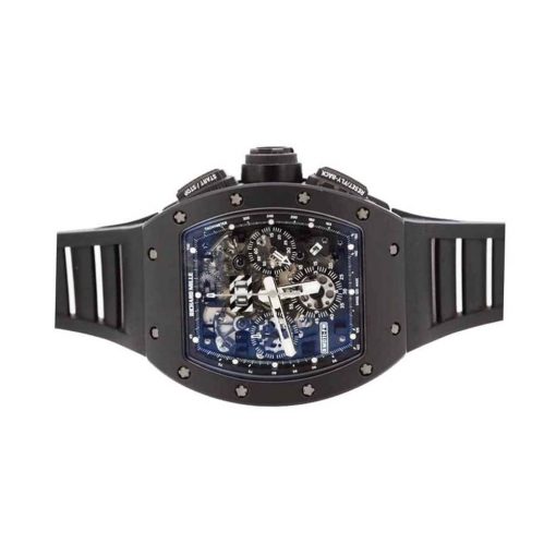 Richard Mille RM011-FM Fiber Skeleton Black Phantom Carbon Dial Replica