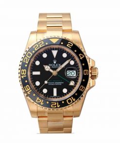 Rolex GMT-Master II 116718LN Gold Black Dial Oyster Replica
