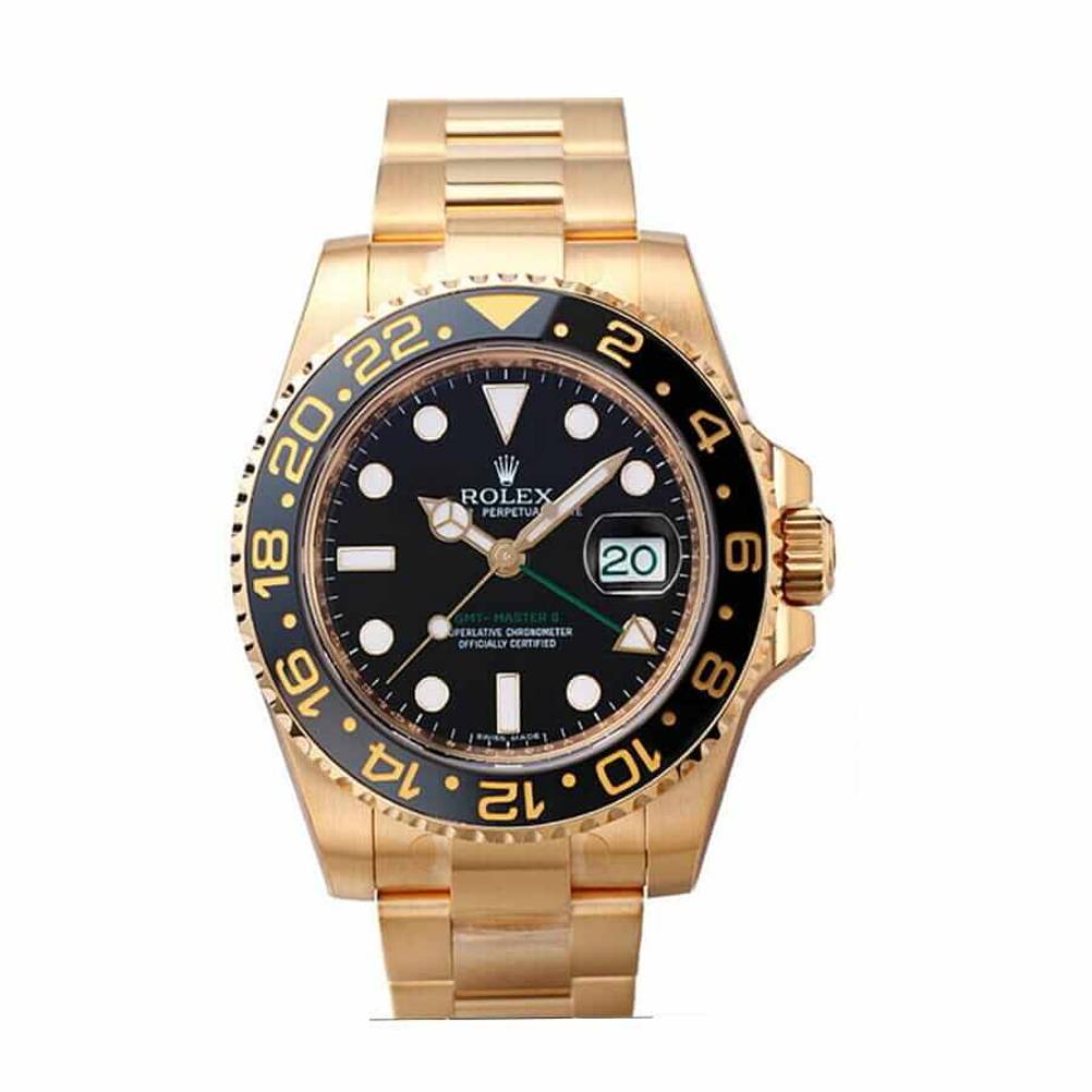 Rolex GMT-Master II 116718LN Gold Black Dial Oyster Replica Rolex GMT-Master II 116718LN Gold Black Dial Oyster Replica